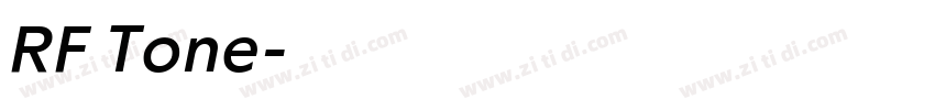 RF Tone字体转换